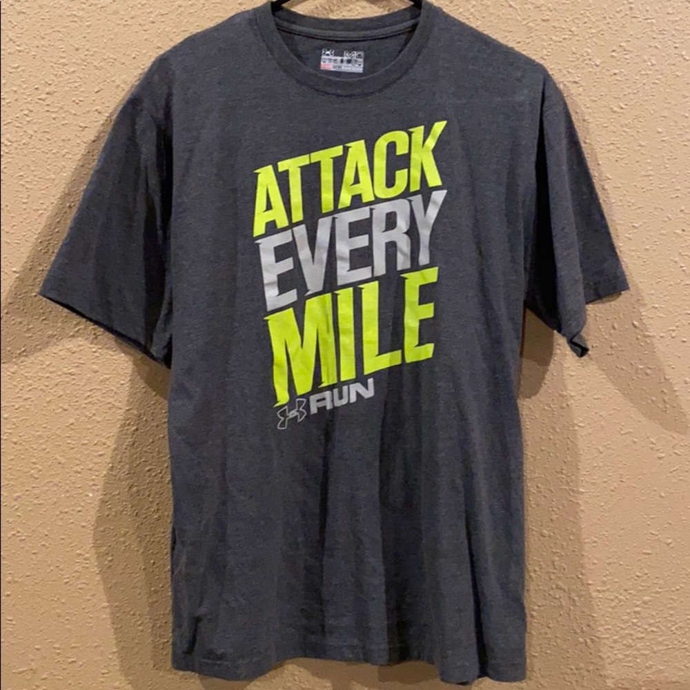 Under Armour gray heat gear shirt
